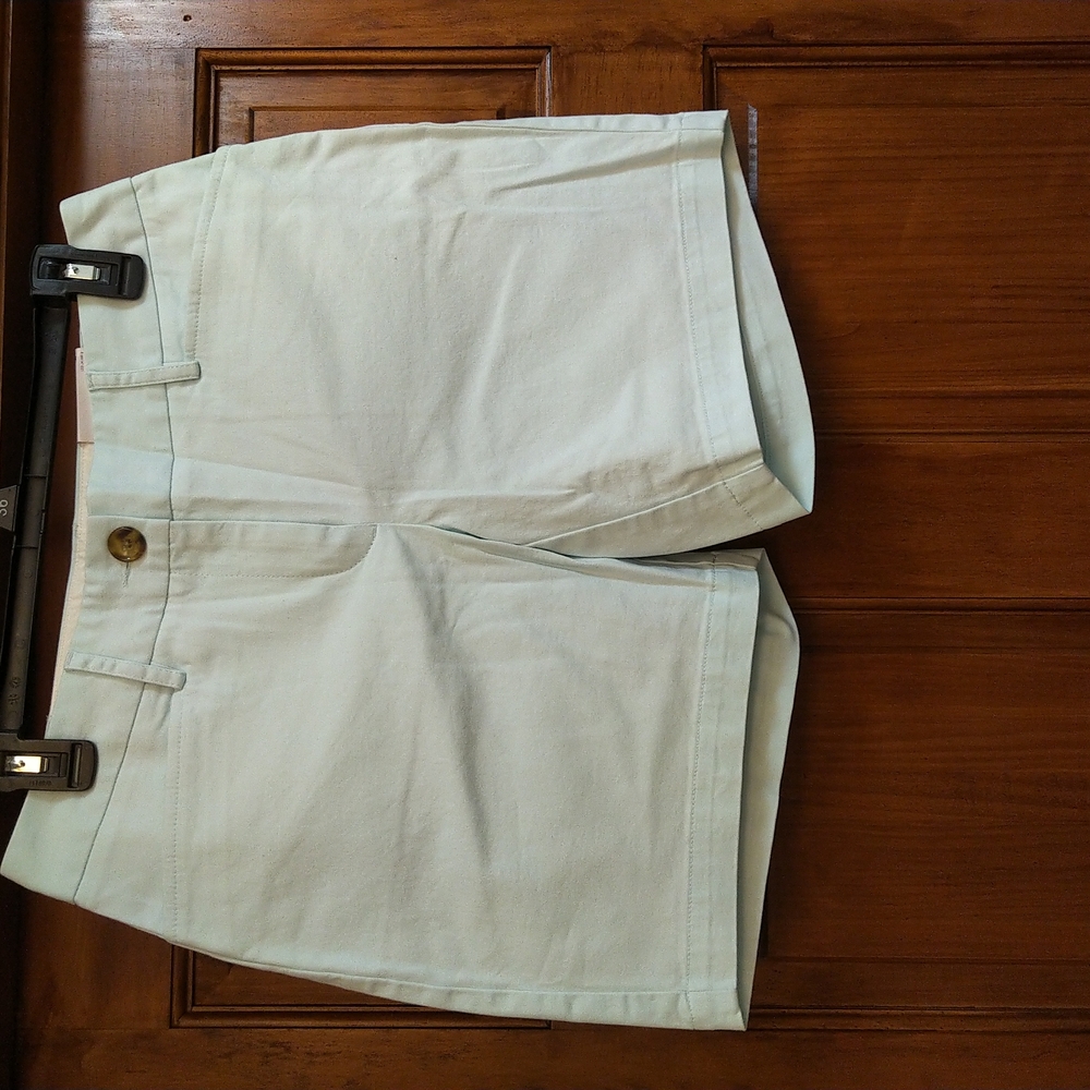 Lands' End baby blue size 4P Mid Rise shorts 7" inseam